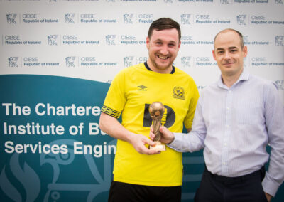 Keith Purdy (PJ Duffy, Winning Team), Barry Ronan (CIBSE)
